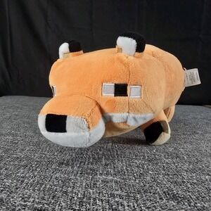 Minecraft Fox Soft Plush Stuffed Animal  Mojang Studios Mattel Orange 20"